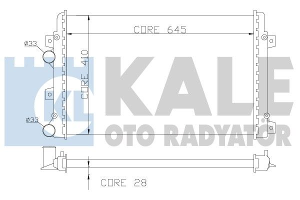 KALE OTO RADYATÖR Radiators, Motora dzesēšanas sistēma 353500